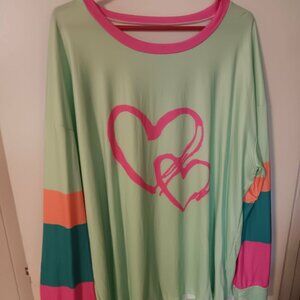 Woman's  colorful top New size 4X